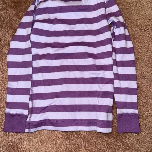 Hanna Andersson Lavender and Purple Striped Long Sleeve Tee - Picture 3 of 3